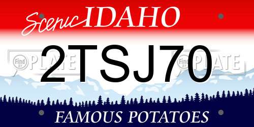 2TSJ70 Idaho License Plate