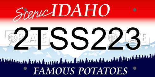2TSS223 Idaho License Plate