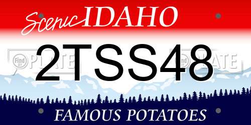2TSS48 Idaho License Plate