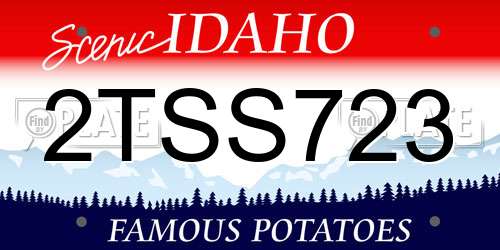 2TSS723 Idaho License Plate
