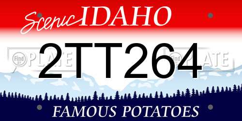 2TT264 Idaho License Plate