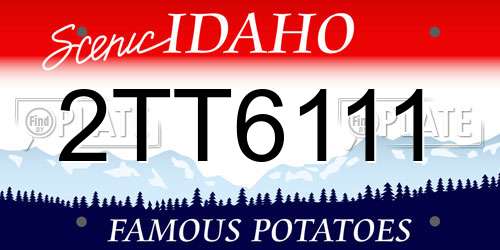 2TT6111 Idaho License Plate