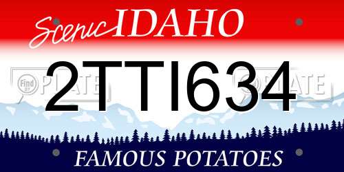2TTI634 Idaho License Plate