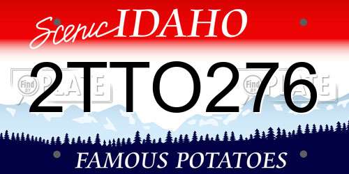 2TTO276 Idaho License Plate