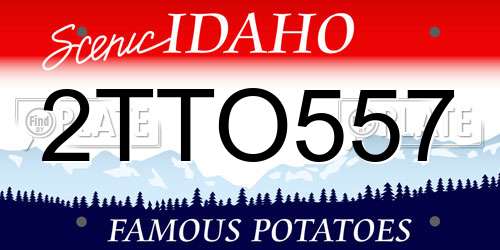 2TTO557 Idaho License Plate