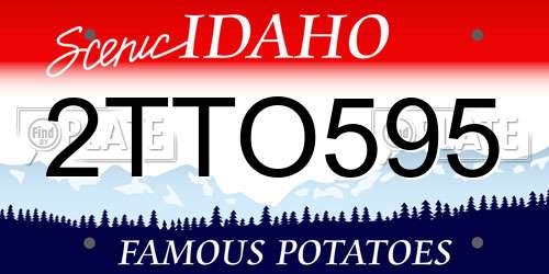 2TTO595 Idaho License Plate