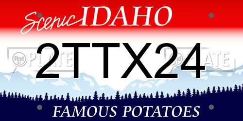 2TTX24 Idaho License Plate