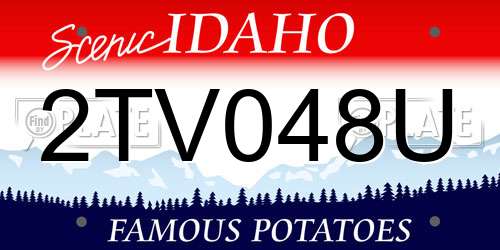 2TV048U Idaho License Plate