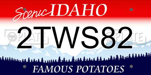2TWS82 Idaho License Plate