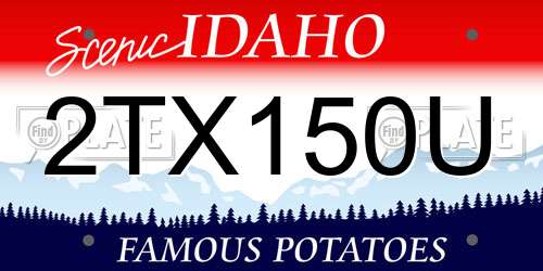 2TX150U Idaho License Plate