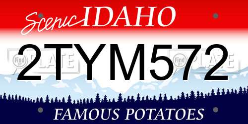 2TYM572 Idaho License Plate