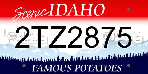 2TZ2875 Idaho License Plate