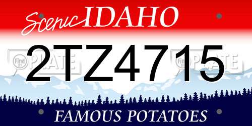 2TZ4715 Idaho License Plate
