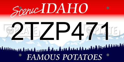 2TZP471 Idaho License Plate