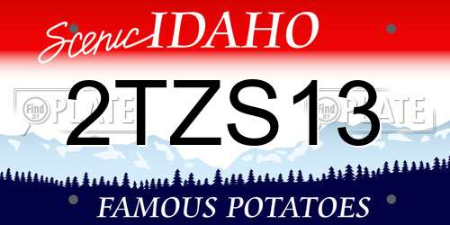 2TZS13 Idaho License Plate