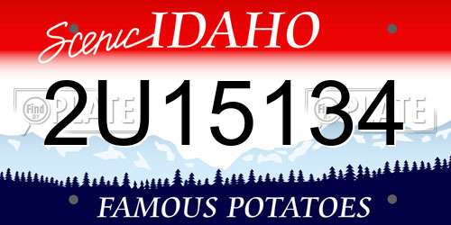 2U15134 Idaho License Plate