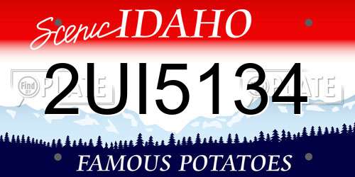 2UI5134 Idaho License Plate