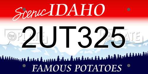 2UT325 Idaho License Plate