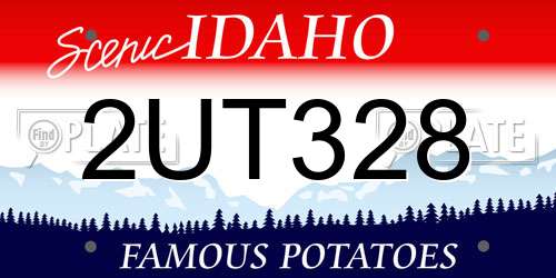 2UT328 Idaho License Plate