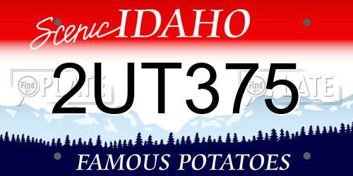 2UT375 Idaho License Plate
