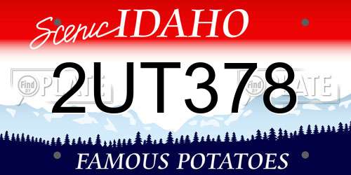 2UT378 Idaho License Plate