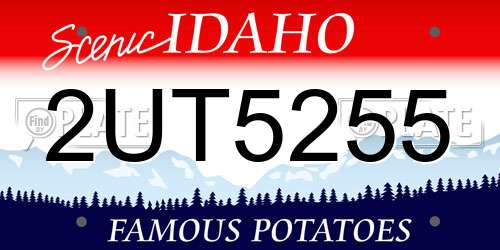 2UT5255 Idaho License Plate