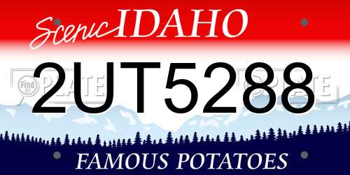 2UT5288 Idaho License Plate