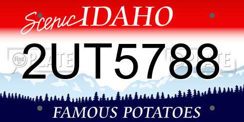 2UT5788 Idaho License Plate