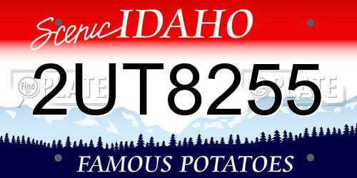 2UT8255 Idaho License Plate