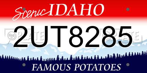 2UT8285 Idaho License Plate