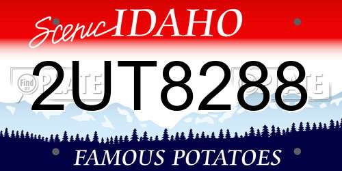 2UT8288 Idaho License Plate
