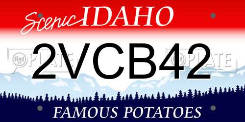 2VCB42 Idaho License Plate