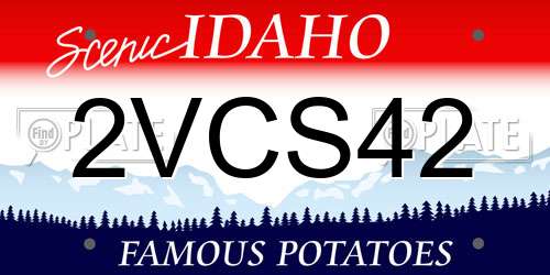 2VCS42 Idaho License Plate