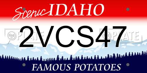 2VCS47 Idaho License Plate