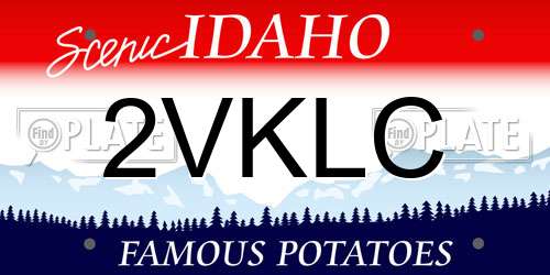 2VKLC Idaho License Plate