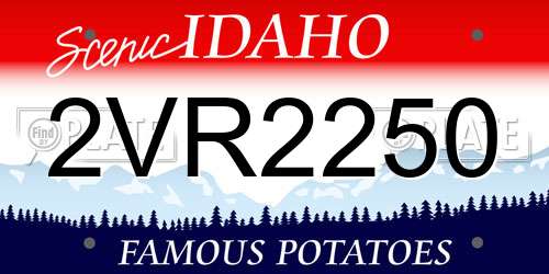 2VR2250 Idaho License Plate