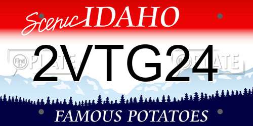 2VTG24 Idaho License Plate