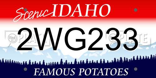 2WG233 Idaho License Plate