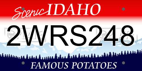 2WRS248 Idaho License Plate