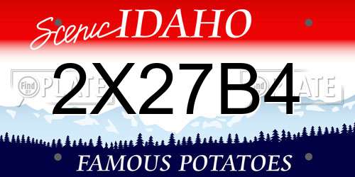 2X27B4 Idaho License Plate