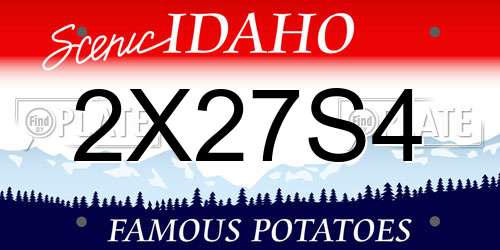 2X27S4 Idaho License Plate