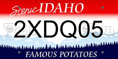 2XDQ05 Idaho License Plate