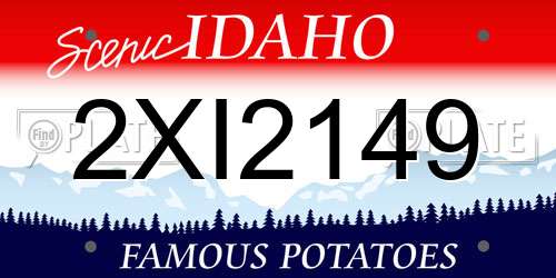 2XI2149 Idaho License Plate
