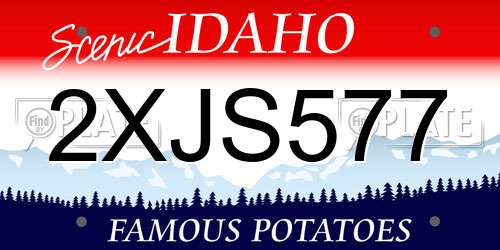 2XJS577 Idaho License Plate