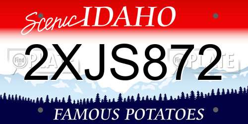 2XJS872 Idaho License Plate