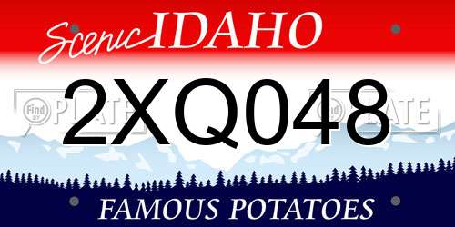 2XQ048 Idaho License Plate