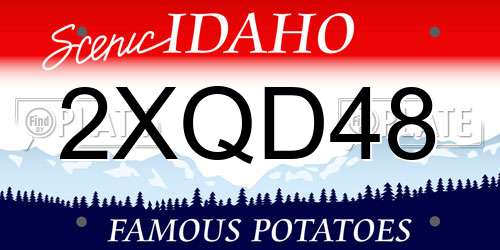 2XQD48 Idaho License Plate
