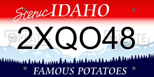 2XQO48 Idaho License Plate
