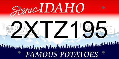 2XTZ195 Idaho License Plate