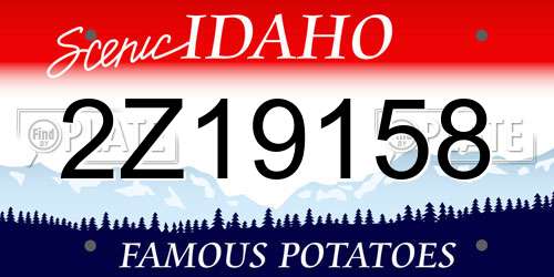 2Z19158 Idaho License Plate